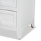 Baxton Studio Karsen ModernWhite Finished Wood 2-Drawer Nightstand 199-12246-ZORO - alternate 8